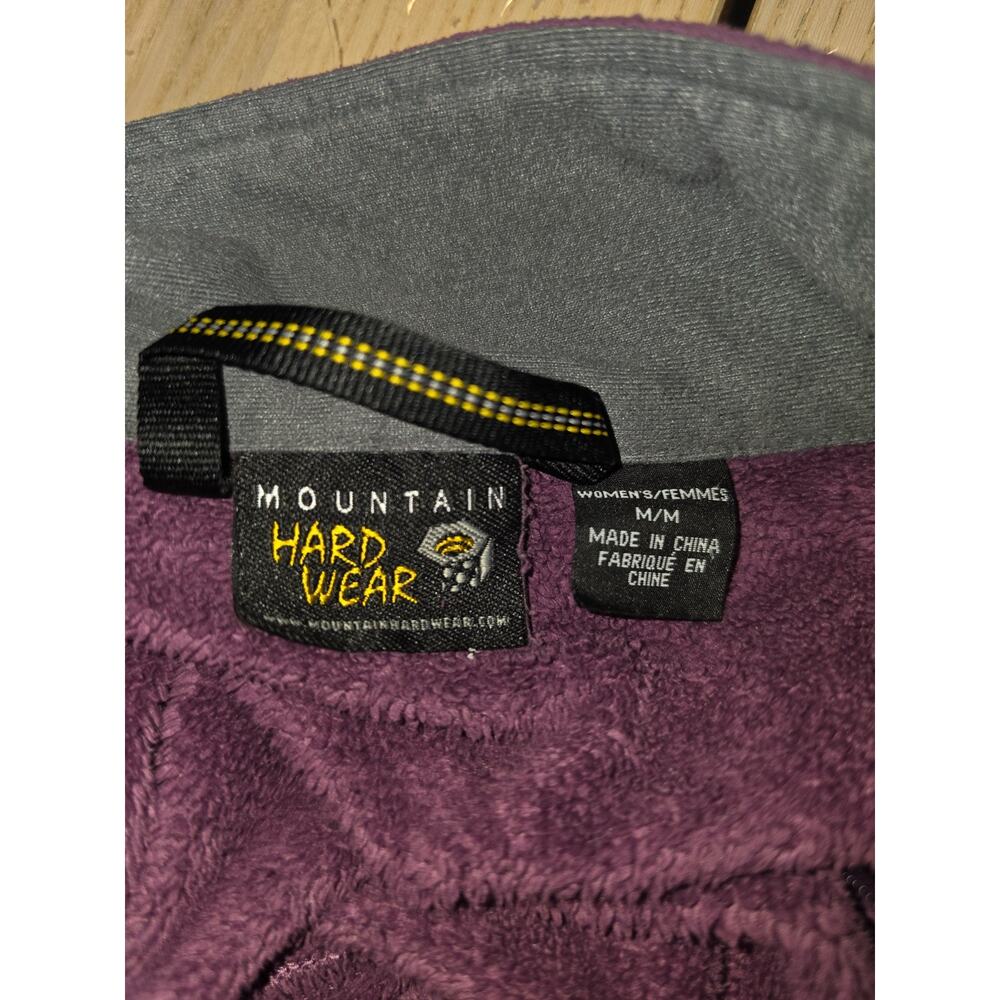 Mountain Hardwear Women's Purple Fleece Full Zip Jacket Size Medium - Picture 8 of 9
